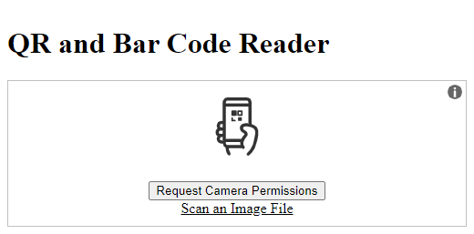 QR and Bar Code Reader